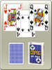 Poker Copag, 4-Corner, blau